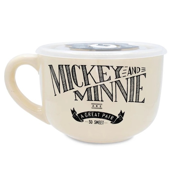 Mickey & Minnie Mouse Ceramic Soup Mug - Picture 2 of 16